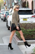 HAILEY BALDWIN in Short Skir Out in West Hollywood 2201