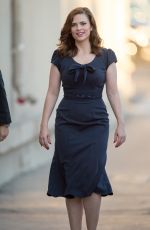 HAYLEY ATWELL Arrives at Jimmy Kimmel Live in Los Angeles