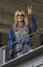 HEIDI KLUM at Sydney Harbour Bridge in Sydney