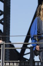 HEIDI KLUM at Sydney Harbour Bridge in Sydney