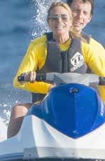 HEIDI KLUM in Bikini at a Yacht in St. Barts 0401