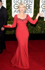 HELEN MIRREN at 2015 Golden Globe Awards in Beverly Hills