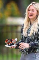 HILARY DUFF at Coldwater Canyon Park in Beverly Hills 2301
