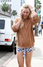 HILARY DUFF in Shorts Out Shopping in Beverly Hills 2601