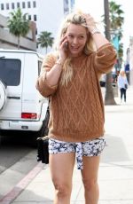 HILARY DUFF in Shorts Out Shopping in Beverly Hills 2601