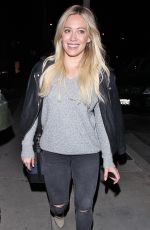 HILARY DUFF Leaves Zinque Restaurant in West Hollywood 2901