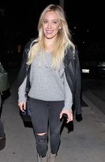 HILARY DUFF Leaves Zinque Restaurant in West Hollywood 2901