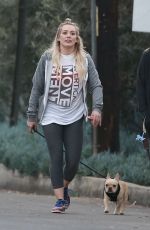 HILARY DUFF Walks Her Dog Out in Beverly Hills 2101