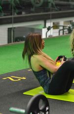 HOLLY HAGAN Working Out at a Gym in London