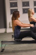 HOLLY HAGAN Working Out at a Gym in London