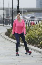 IMOGEN THOMAS Out Skating at a Park