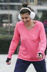 IMOGEN THOMAS Out Skating at a Park