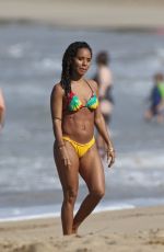 JADA PINKETT SMITH in Bikini on the Beach in Hawaii