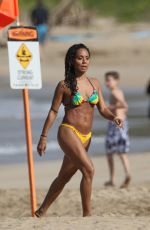 JADA PINKETT SMITH in Bikini on the Beach in Hawaii
