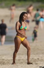 JADA PINKETT SMITH in Bikini on the Beach in Hawaii