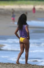 JADA PINKETT SMITH in Bikini on the Beach in Hawaii