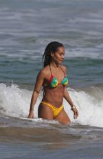 JADA PINKETT SMITH in Bikini on the Beach in Hawaii