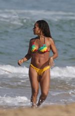 JADA PINKETT SMITH in Bikini on the Beach in Hawaii