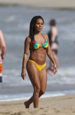 JADA PINKETT SMITH in Bikini on the Beach in Hawaii