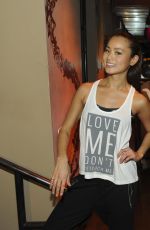 JAMIE CHUNG at Aerie Celebrates Anniversary of #aeriereal at Davidbartongym in New York