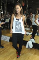 JAMIE CHUNG at Aerie Celebrates Anniversary of #aeriereal at Davidbartongym in New York