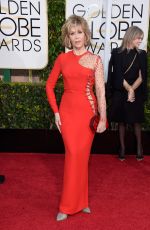 JANE FONDA at 2015 Golden Globe Awards in Beverly Hills