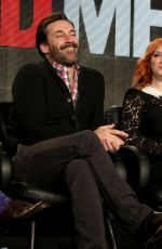 JANUARY JONES at Mad Men Panel TCA Press Tour in Pasadena