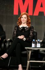 JANUARY JONES at Mad Men Panel TCA Press Tour in Pasadena