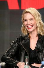 JANUARY JONES at Mad Men Panel TCA Press Tour in Pasadena