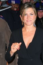 JENNIFER ANISTON Arrives at The Daily Show with Jon Stewart in New York