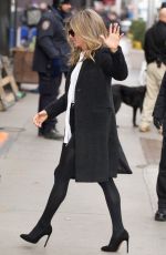 JENNIFER ANISTON Leaves Good Morning America in New York