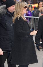 JENNIFER ANISTON Leaves Good Morning America in New York