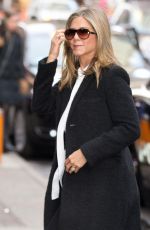 JENNIFER ANISTON Leaves Good Morning America in New York