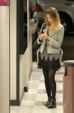 JESSICA ALBA in Short Skirt Out Shopping in Los Angeles