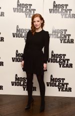 JESSICA CHASTAIN Arrives at A Most Violent Year Photocall in London