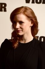 JESSICA CHASTAIN Arrives at A Most Violent Year Photocall in London