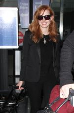 JESSICA CHASTAIN Arrives at Los Angeles International Airport 0801