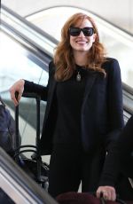 JESSICA CHASTAIN Arrives at Los Angeles International Airport 0801