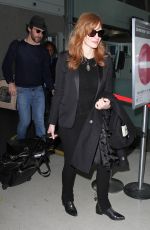 JESSICA CHASTAIN Arrives at Los Angeles International Airport 0801