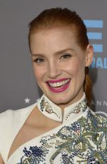 JESSICA CHASTAIN at 2015 Critics Choice Movie Awards in Los Angeles