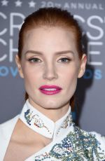 JESSICA CHASTAIN at 2015 Critics Choice Movie Awards in Los Angeles