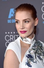 JESSICA CHASTAIN at 2015 Critics Choice Movie Awards in Los Angeles