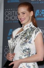 JESSICA CHASTAIN at 2015 Critics Choice Movie Awards in Los Angeles