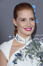 JESSICA CHASTAIN at 2015 Critics Choice Movie Awards in Los Angeles