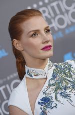 JESSICA CHASTAIN at 2015 Critics Choice Movie Awards in Los Angeles