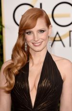 JESSICA CHASTAIN at 2015 Golden Globe Awards in Beverly Hills