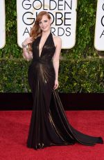 JESSICA CHASTAIN at 2015 Golden Globe Awards in Beverly Hills
