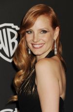 JESSICA CHASTAIN at Instyle and Warner Bros Golden Globes Party in Beverly Hills