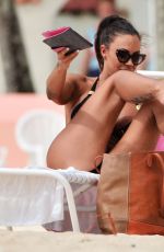 JODIE MARSH at a Beach in Narbados 0601
