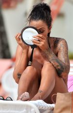 JODIE MARSH at a Beach in Narbados 0601
